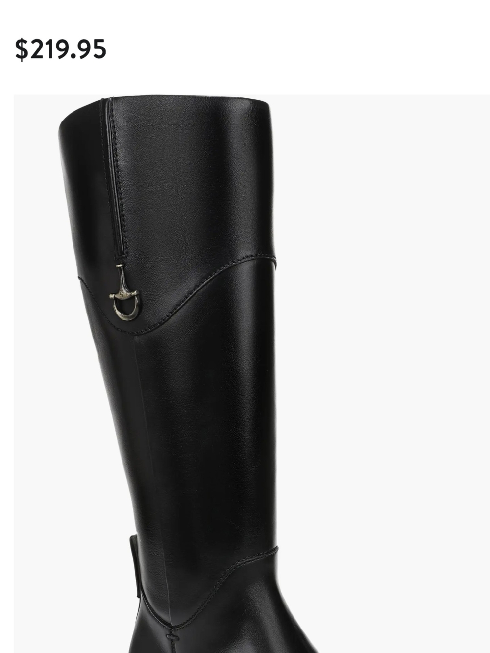 Naturalizer Tall Black Leather Over-the-Knee Boots